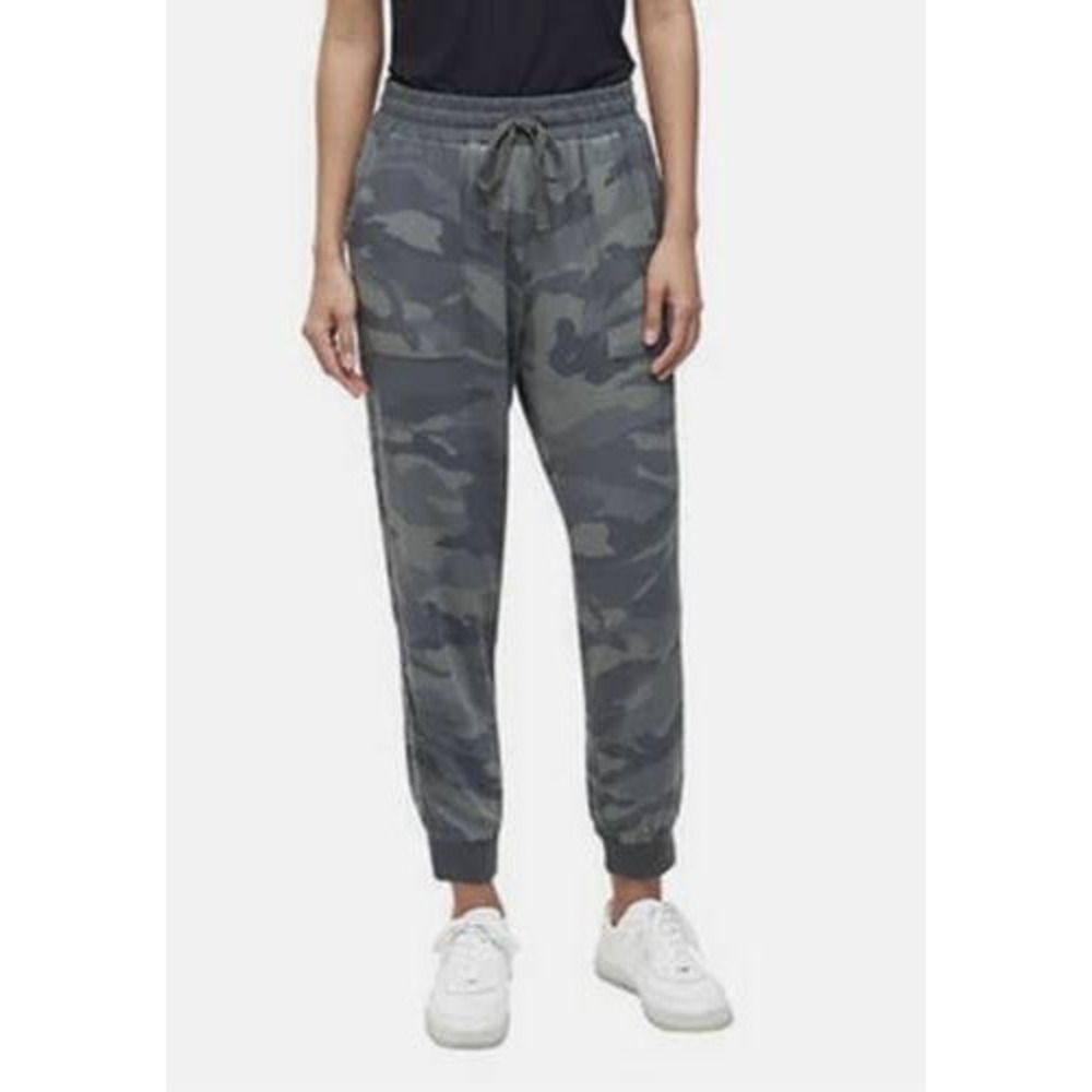 Splendid Camouflage Cargo Jogger Pants Womens L‎ Lightweight Rayon Drawstring